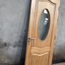 Veneer Oak Interior Doors with oval glass panel Image 2