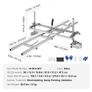 Chainsaw Mill and Rail Mill Guide System, Portable Sawmill 36 cm-91 cm Guide Bar, 2.74 m Aluminum Saw Milling Rail Guide with Chainsaw Planking Image 4