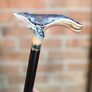 Unique Handmade Walking Stick, Blue Whale Handle, Never Used Image 10