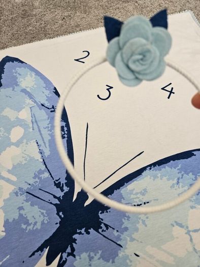 Baby milestone tracking blanket