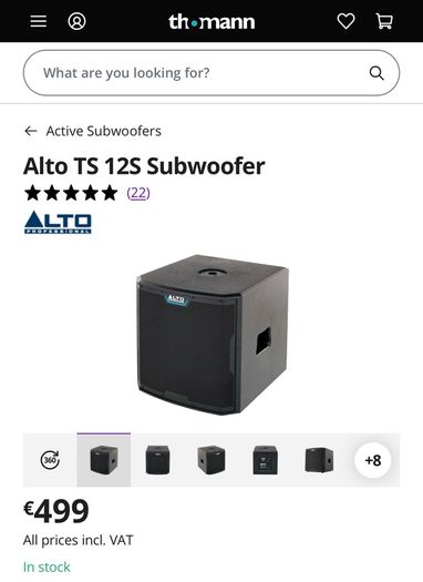 Alto Ts12s Subwoofer