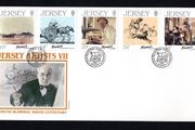 1986 Jersey The 100th Anniversary of the Birth of Edmond Blampieds Commemorative Stamps First Day Cover (FDC)