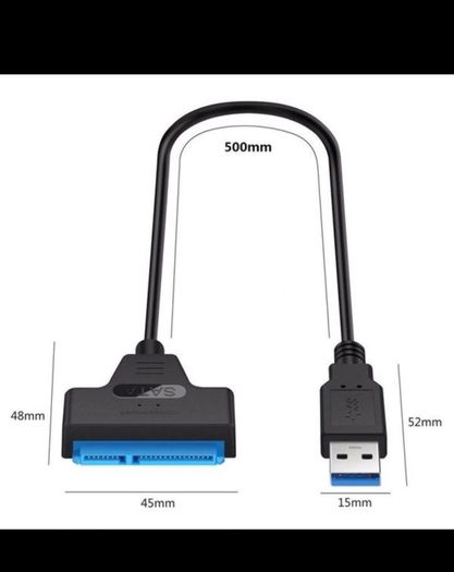 USB SATA 3 Cable Sata To USB 3.0 Adapter UP To 6 Gbps Support 2.5Inch External SSD HDD Hard Drive 22 Pin Sata III A25 2.0