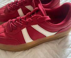 Red trainers