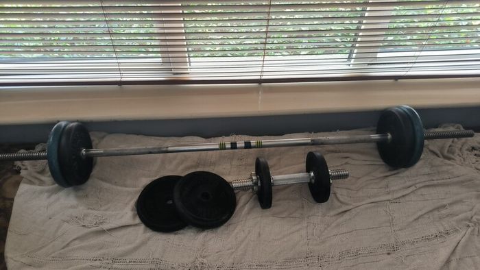 home gym exercise set in very good condition.