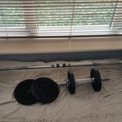 home gym exercise set in very good condition.