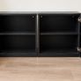 2 x IKEA BESTA High Gloss Black Storage Cabinets - Excellent Condition Image 2