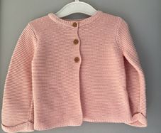 Willow by Leigh Tucker baby girls peach cardigan size 9-12mth EUC
