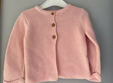 Willow by Leigh Tucker baby girls peach cardigan size 9-12mth EUC