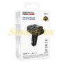 BOROFONE BC61 Ocean 45W (High Power) USB-A and USB-C / Type-C Dual Port Car BT FM Transmitter(Black) Image 5