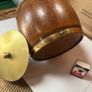 Rare Oak and brass biscuit barrel,1887 Image 7