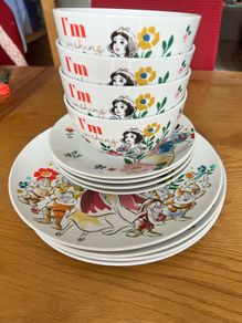 Dinner Set - Disney Snow White Plates & Bowls