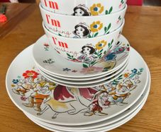 Dinner Set - Disney Snow White Plates & Bowls