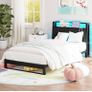 Single Bed with Charging Station and LED Image 7