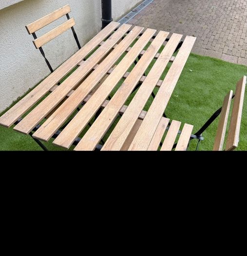 Ikea Tarno 100x54cm Outdoor Table And Two Chairs Set