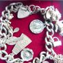 Vintage Sterling Silver JAM Charm Bracelet padlock ASJ 38,1g Image 6