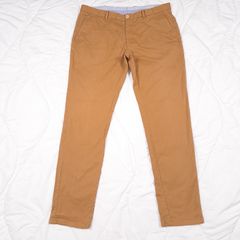 Massimo Dutti Ochre Mustard Yellow Tailored Smart Casual Chino Trousers W38/L33