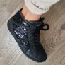HOGAN Black Leather Sequinced High Tops Sz 40 (Fit 7-7.5UK) Rrp 295 (New) Image 5
