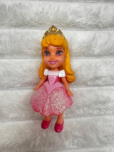Disney Princess Mini Toddler Doll Sleeping Beauty Aurora approx. 9 cm. Used Please see photos