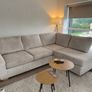 L shape Sofa and Footstool Image 4