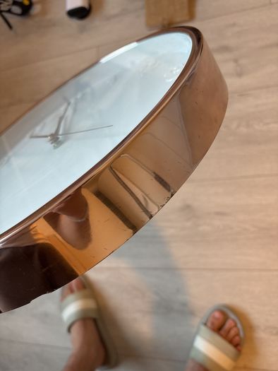 Metallic Pink Clock