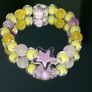 Handmade bracelet crystal pearl gold Image 9