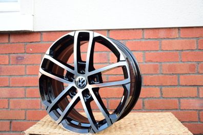 18" NOGARO black  Alloy Wheels Audi Seat Skoda Vw 5x112