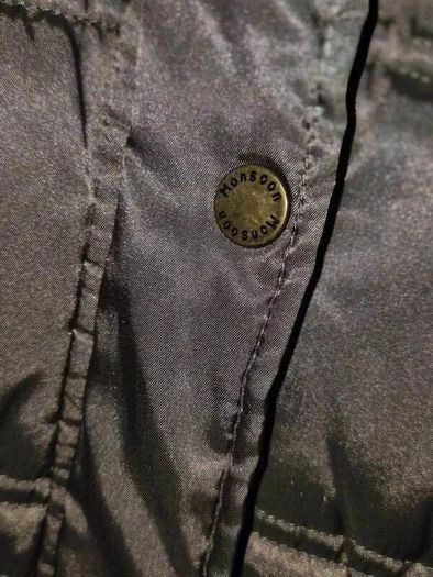 Monsoon Girls Metallic Bronze Tiered Winter Coat, Age 11/12
