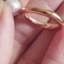 Silver 925 ring, gold plated with pearl. Image 4