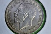 United Kingdom 1923 year Silver Half Crown.
