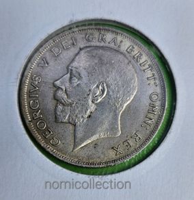 United Kingdom 1923 year Silver Half Crown.