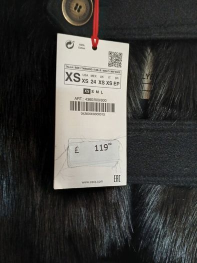 Zara srpls faux fur jacket brand new with tags