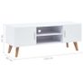 TV Cabinet White 120x40x46 cm MDF Image 7