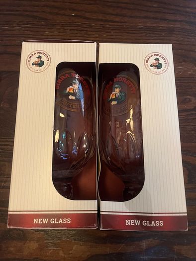 Birra Moretti pint beer glass