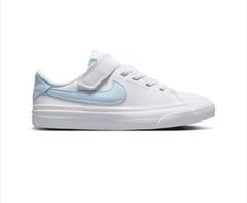Nike Court Legacy Shoes White Blue Tint Kids
