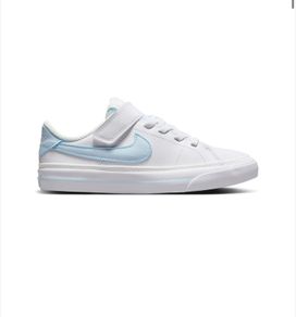 Nike Court Legacy Shoes White Blue Tint Kids