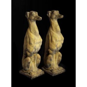 Small Sitting Greyhound EG007