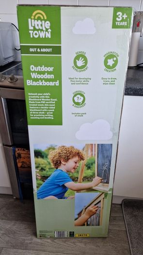 Wooden blackboard