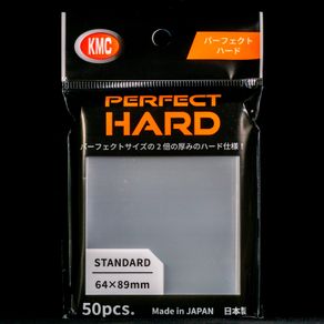 1 Pack of 50 Clear KMC Standard Size Perfect Hard Sleeves 64 x 89mm Pokemon MTG Lorcana Protection