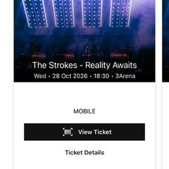 The Strokes standing ticket