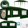 Gazebo 3 x 6 m UV Protection 18 m Roof Eyelets Water-Repellent 6 Side Panels Stable Festival Marquee Party Tent Window Garden Tent Image 2