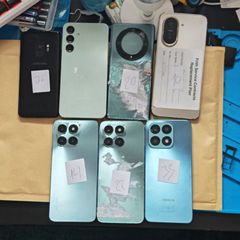 Job lot of 7 smartphones - Samsung Honor Huawei - Untested - Parts or repair