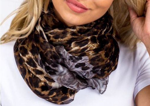 Pretty Leopard Print Scarf - ideal gift