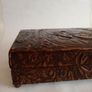 Vintage Tooled Leather Musical Cigar Box with Accessories Image 6