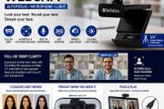 VERBATIM Full HD 1080P Autofocus Webcam with Microphone &amp; LED Light - Professional Streaming &amp; Video Call Camera