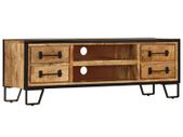 TV Cabinet with Drawers 120x30x40 cm Solid Mango Wood