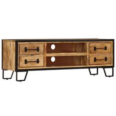 TV Cabinet with Drawers 120x30x40 cm Solid Mango Wood