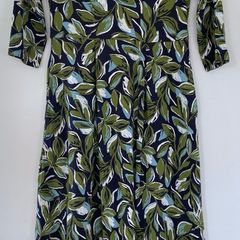 Seasalt Cornwall Green Wild Bouquet Midi Dress