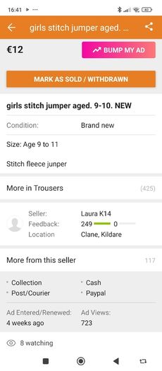 girls  stitch jumper aged.   9-10.    NEW