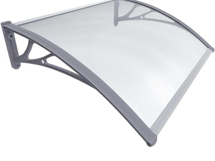 Front Door Canopy Outdoor Awning, Rain Shelter for Back Door, Porch, Window (MULTIPLE SIZES)